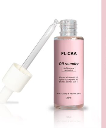 Flicka Oilrounder 2-In-1 Multipurpose Pre & Post Makeup Oil With Spf & Non Greasy For Glowing Skin - 30ml