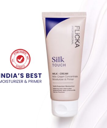 Flicka Silk Touch 3-In-1 Moisturizer Primer And Sun Care Dermatologically Tested And Minimize Pores - 60g