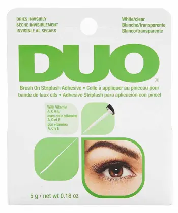 DUO Brush-On Lash Adhesive, White ,1-Pack
