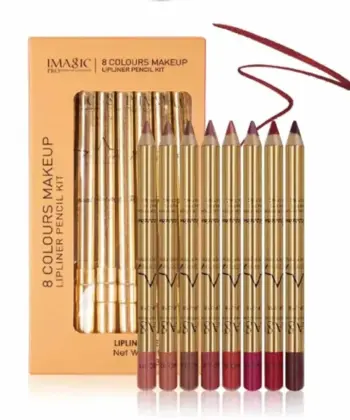 IMAGIC Imagic Professional Cosmetic 8 Colors 8g, Matte Lip Liner Pencil Set