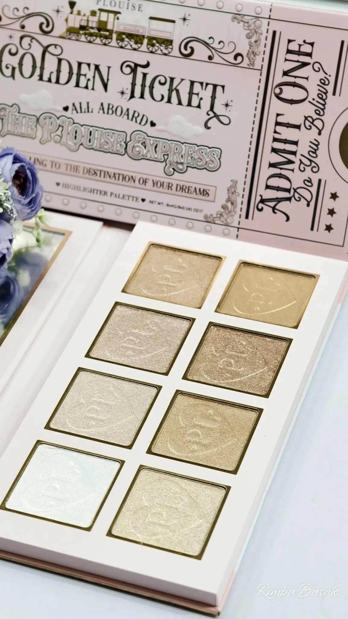 Plouise Golden Ticket All Aboard highlighter palette