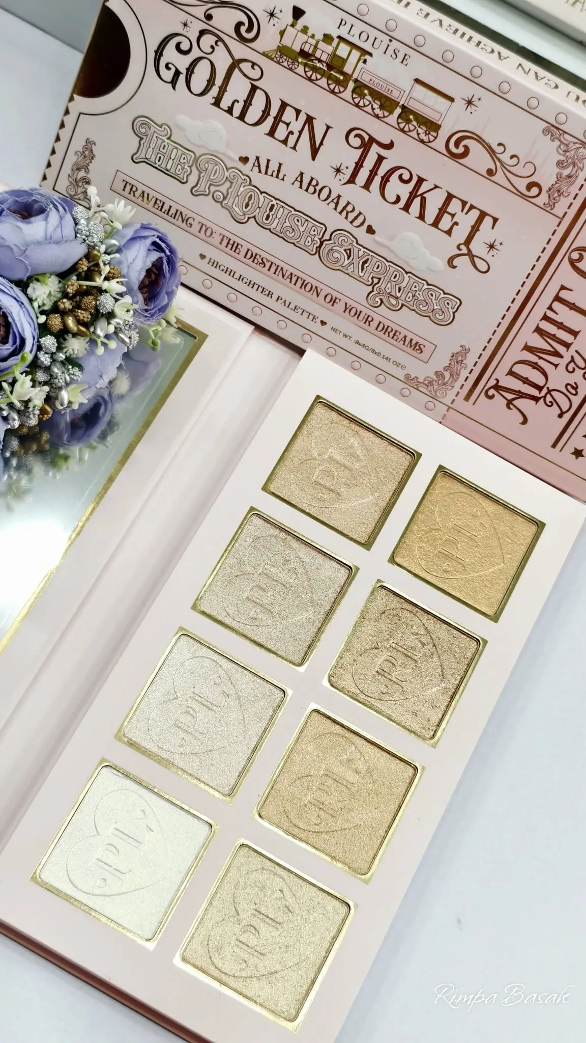 Plouise Golden Ticket All Aboard highlighter palette3