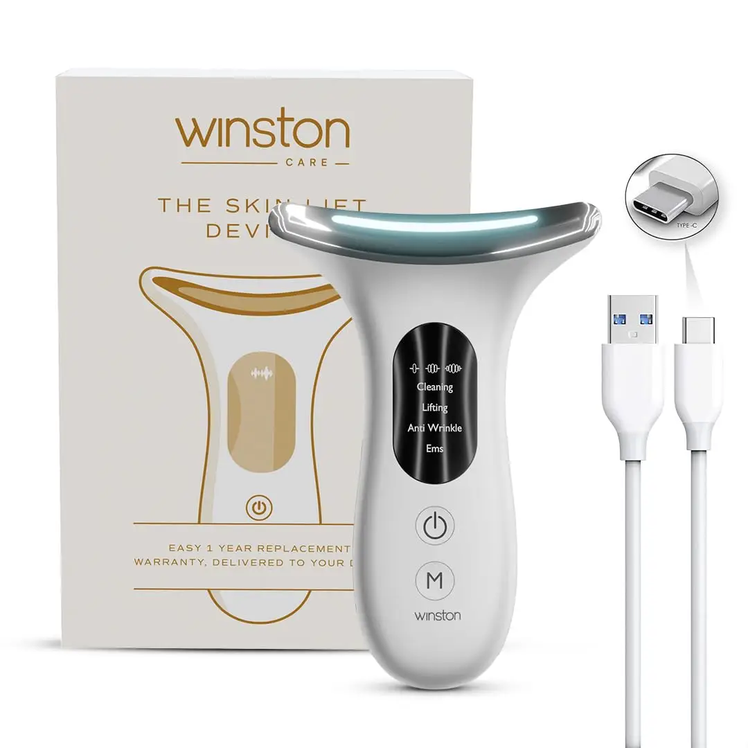 Winston Rechargeable 4 in 1 Face and Neck Massager and Skin Lifting