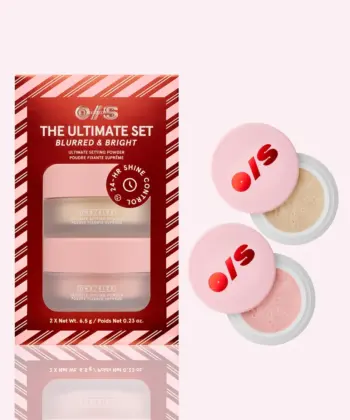 One Size One Size Blurred & Bright Ultimate Setting Powder Duos - Translucent/Ultra Pink - 2