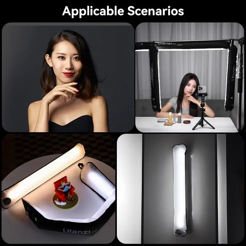 Ulanzi UA12 Bi-Color LED Inflatable Tube Light, 2700K-6500K 12W Foldable - Image 3