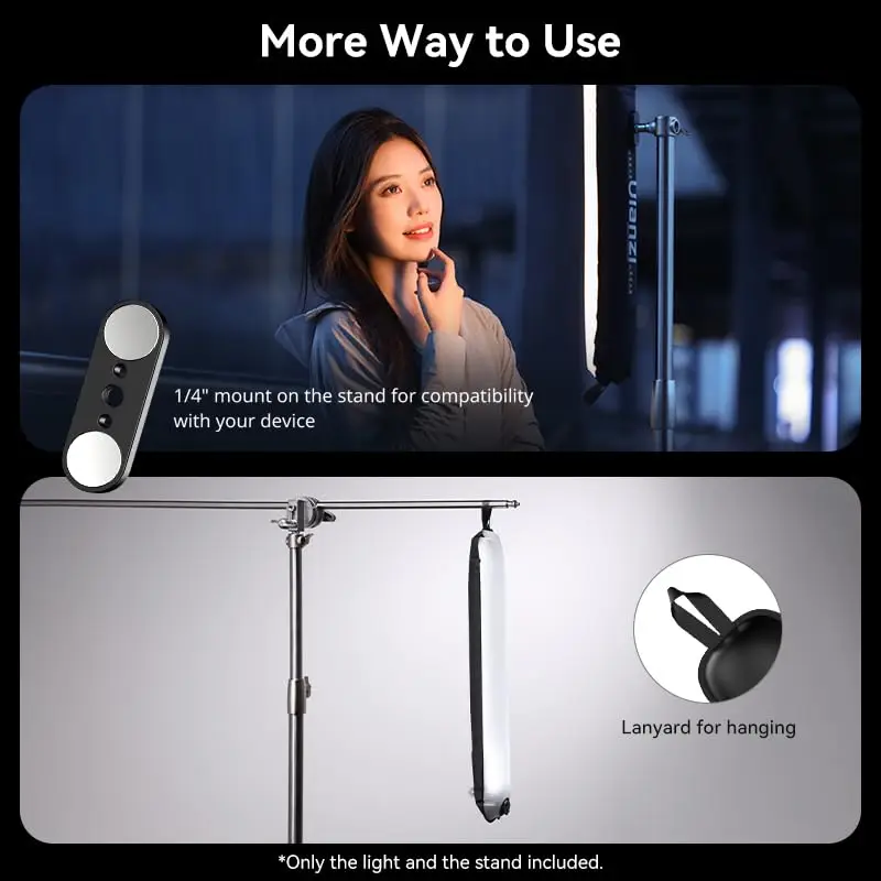 Ulanzi UA12 Bi-Color LED Inflatable Tube Light, 2700K-6500K 12W Foldable - Image 5