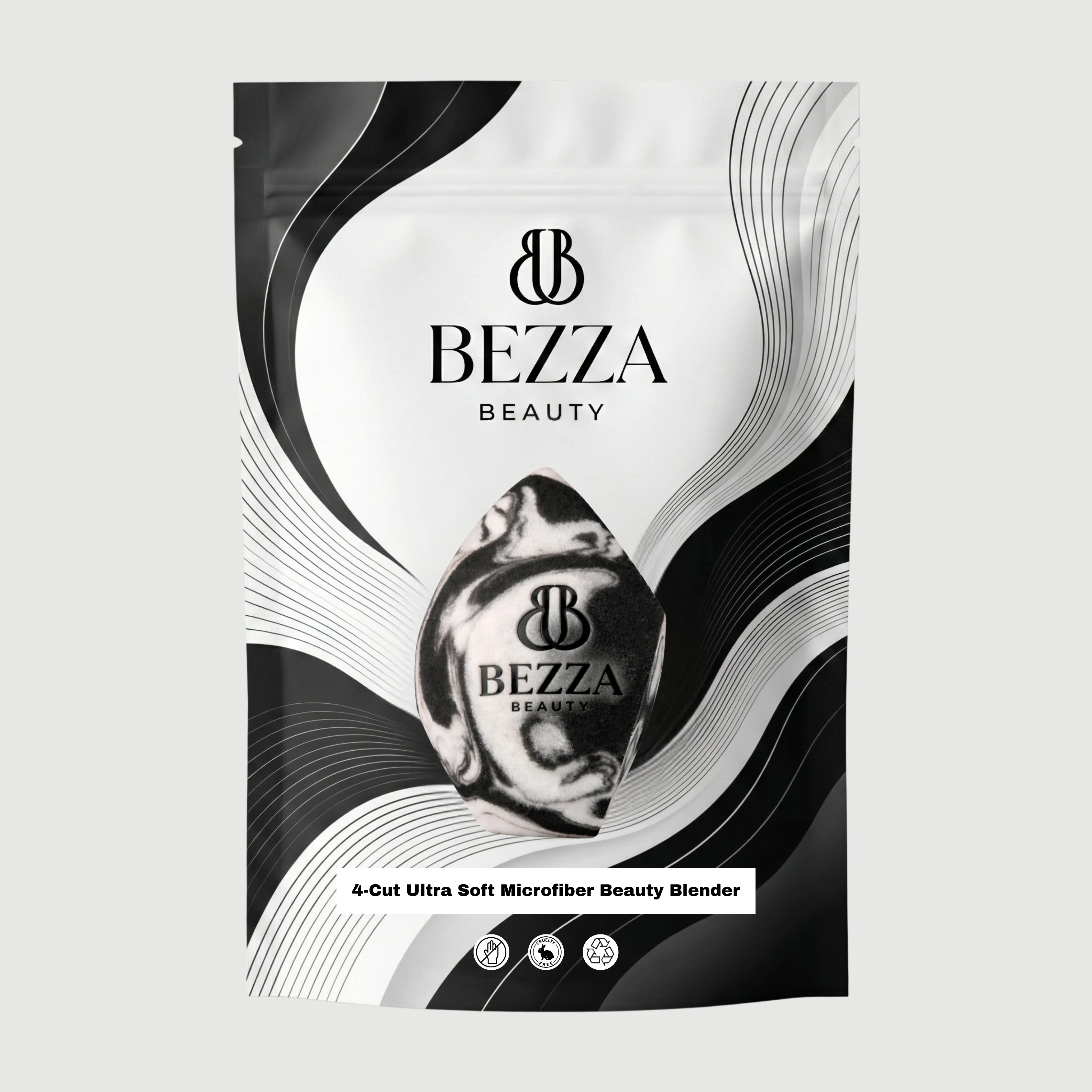 Biore Bezza 4-Cut Microfiber Beauty Blender - 1