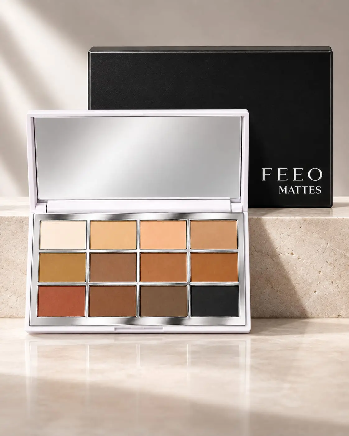 FEEO Beauty FEEO MATTES 12-Color Eyeshadow Palette - 1