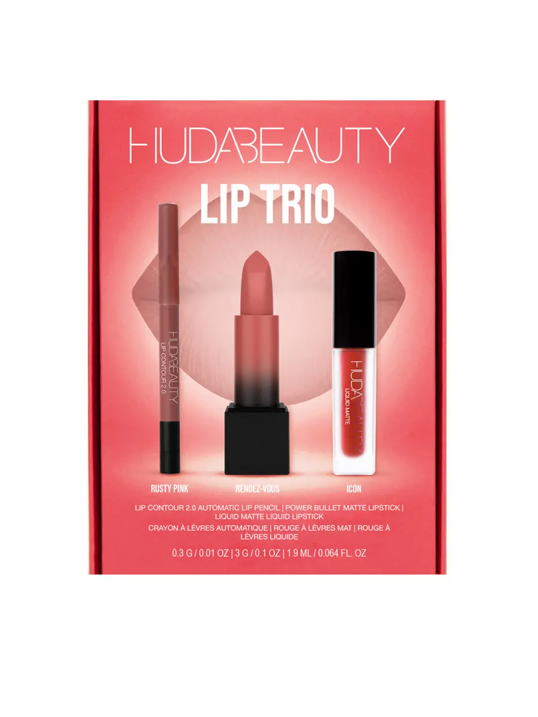 Huda Beauty Huda Beauty Icon Lip Trio Set - 1