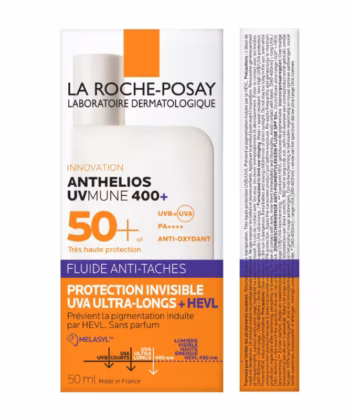 La Roche-Posay La Roche-Posay Anthelios UVMUNE400 Anti-Dark Spot Fluid SPF50+ Sunscreen with Melasyl for pigmented skin (50ml) - 1