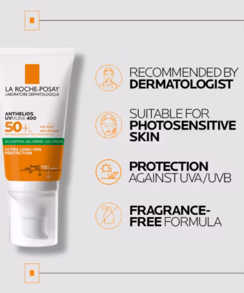 La Roche-Posay Anthelios UVMUNE400 Oil Control Gel Cream SPF50+, Sunscreen For Oily (50ml) - 2