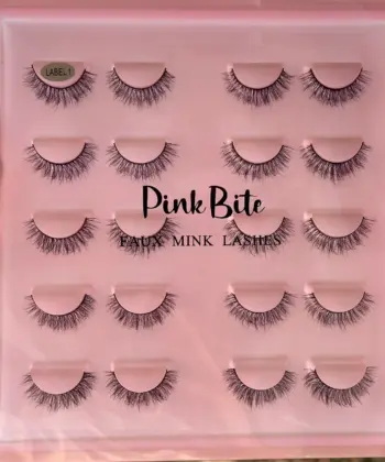 Pink Bite Faux Mink Eyelashes