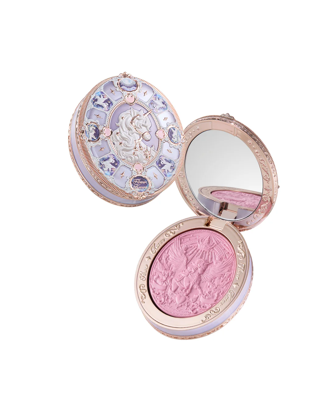 Flower Knows Knight Unicorn Satin Blush - 03 Wisteria Whisper - Image 1