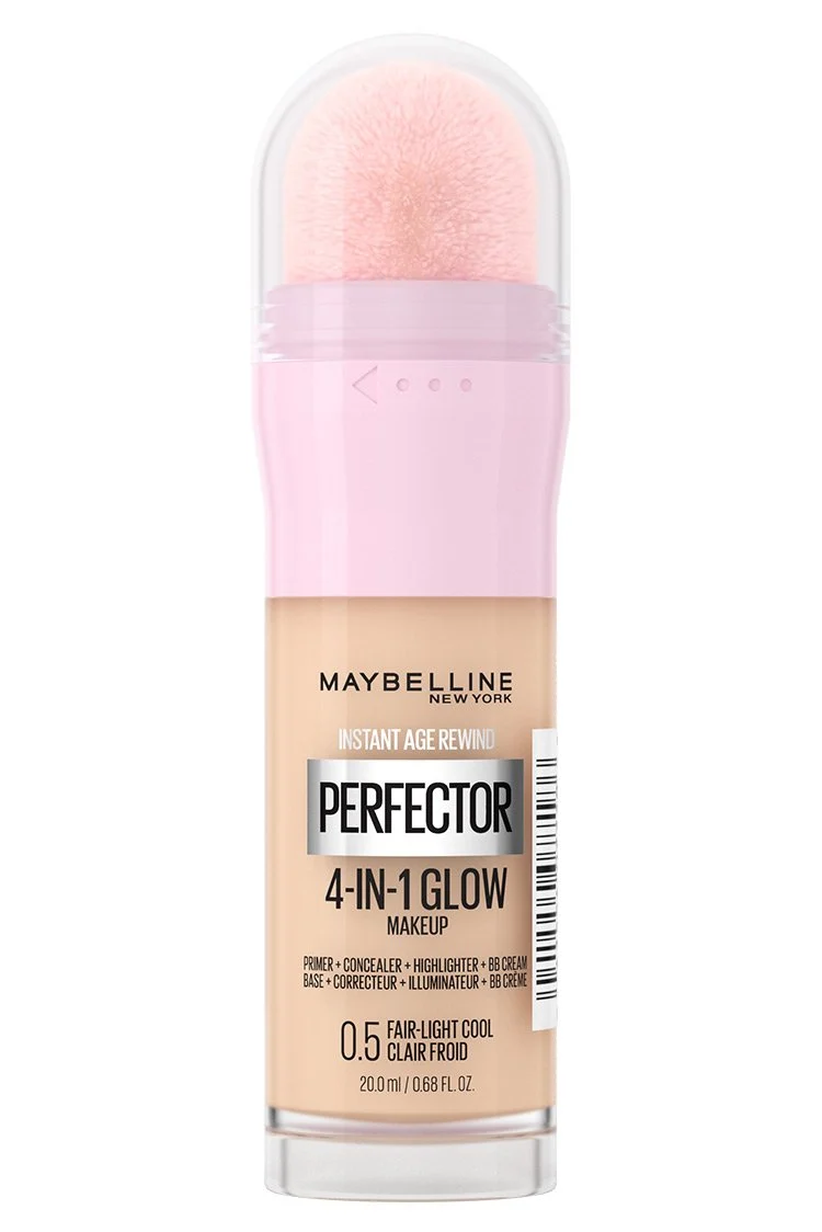 Maybelline Instant Age Rewind Perfector 4-In-1 Glow Makeup - 0.5 Fair Light Cool - Image 1