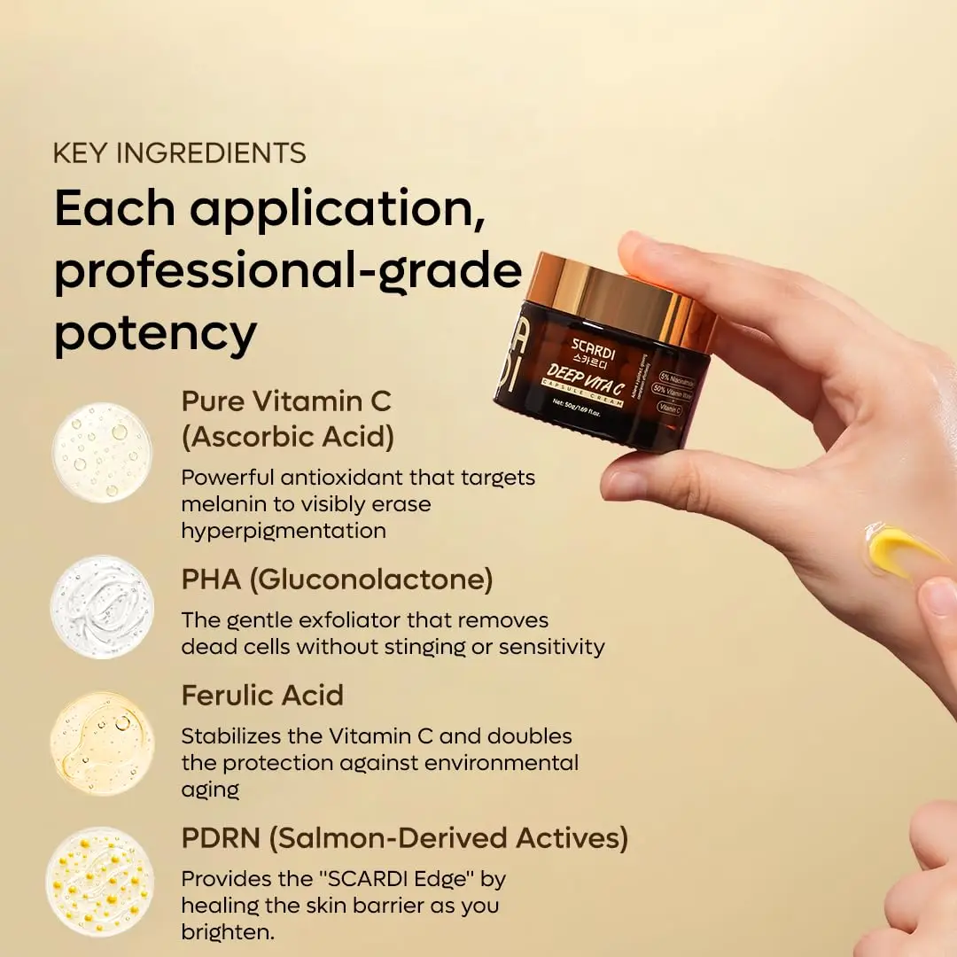 Scardi SCARDI Deep Vita C Capsule Cream with Vitamin C & Niacinamide - 50g - 2