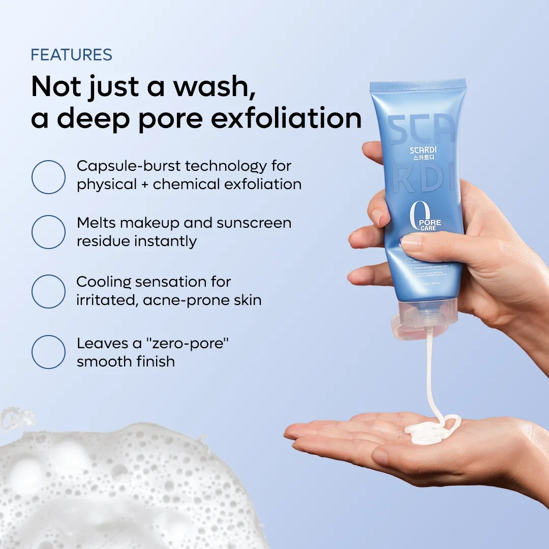 Scardi Scardi Pore Care Foam Cleanser - 100gm - 2