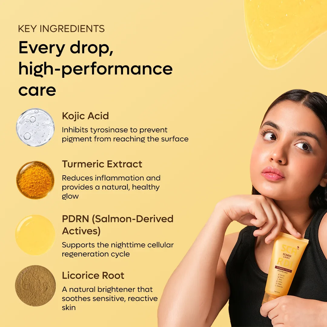 Scardi Scardi Turmeric Night Wrapping Mask - 75gm - 3