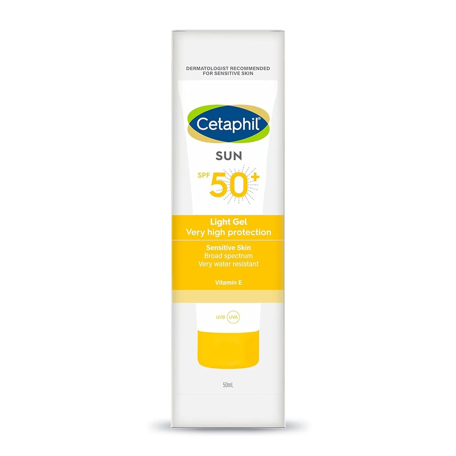 Cetaphil Combination Skin Sun Spf 50 Sunscreen, Very High Protection Light Gel,50ML - Image 1
