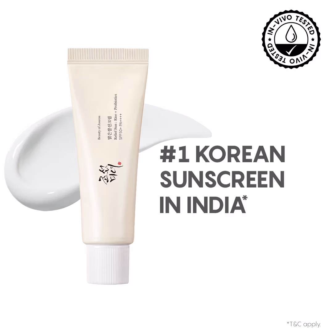 Beauty Of Joseon Relief Sunscreen Rice + Probiotics SPF 50+ PA++++ (50ml) - Image 1