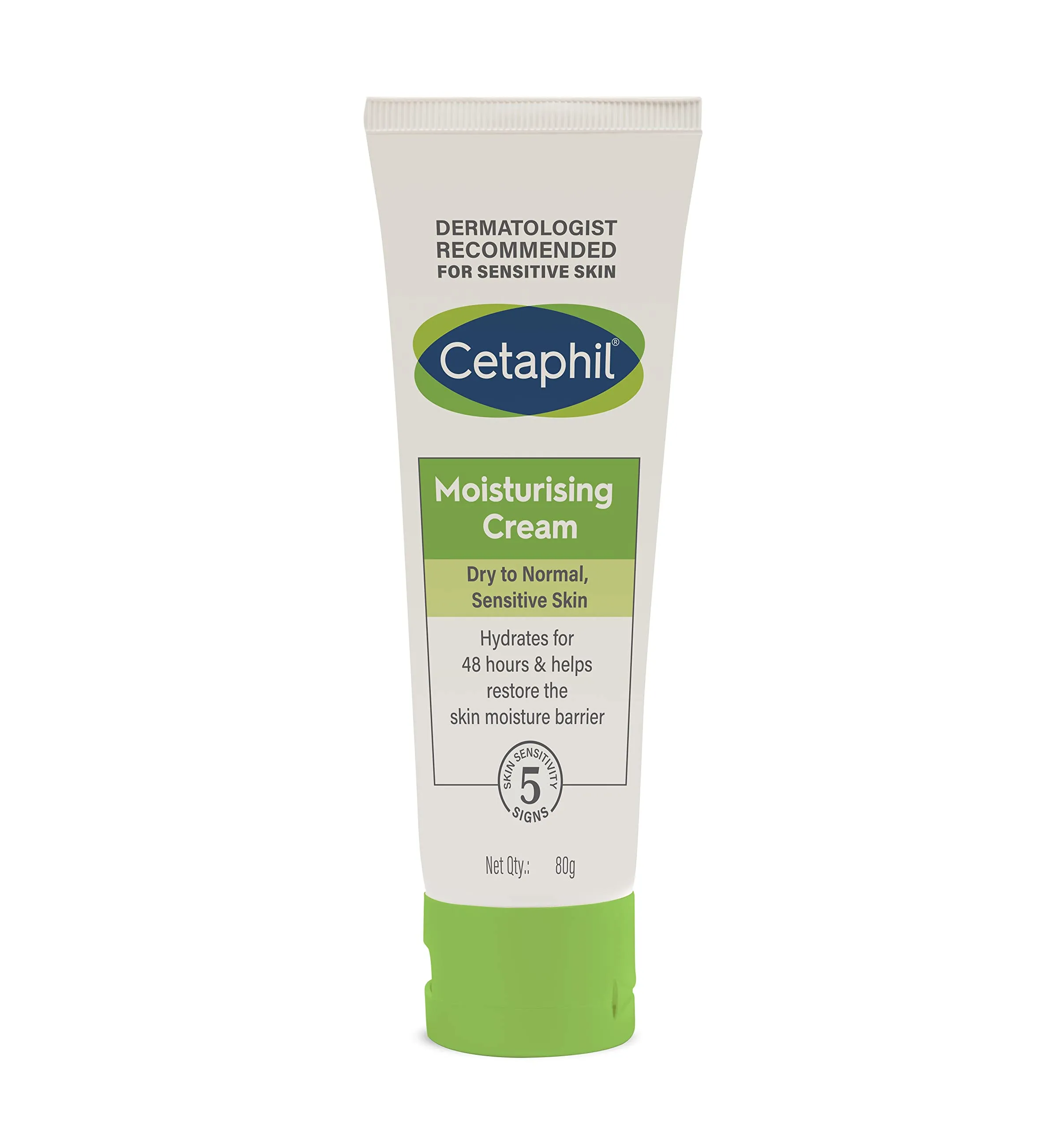 Cetaphil Moisturising Cream, Dry to normal, Sensitive skin -80gm - Image 1